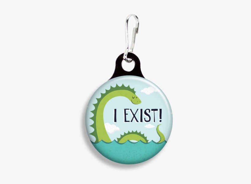 Loch Ness Monster - Promotional Zoogee 1-1/8 Round Metal Zipper Pull Tag, transparent png download