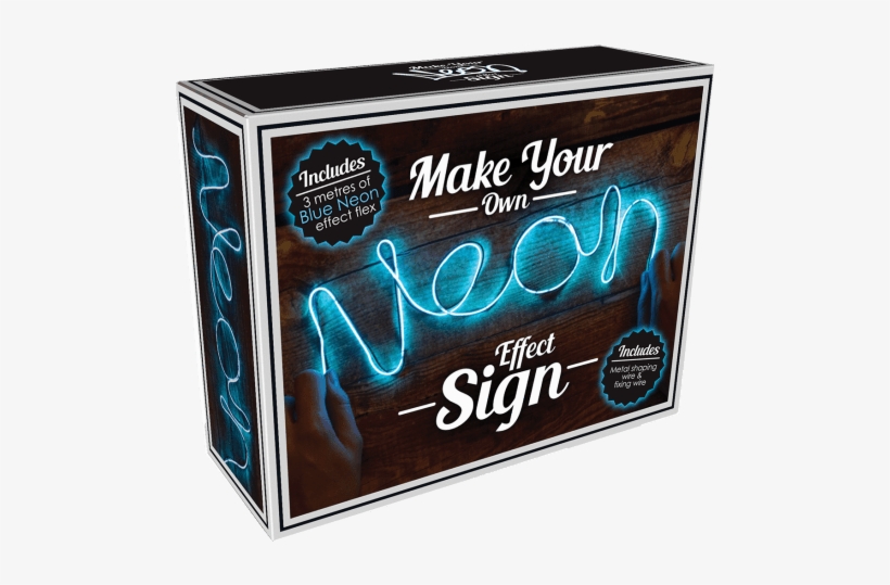 Iscream Diy Neon-effect Blue Light - Make Your Neon Sign, transparent png download