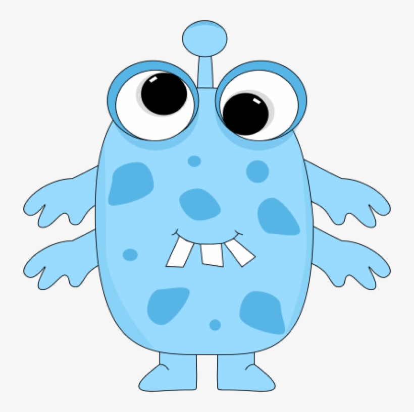 Clip Library Download Free Cute Clip Art Blue Image - Monster Clipart, transparent png download