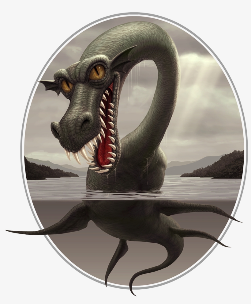 Illustration For The Indie Rock Band Lochness Monster, - Cryptid, transparent png download
