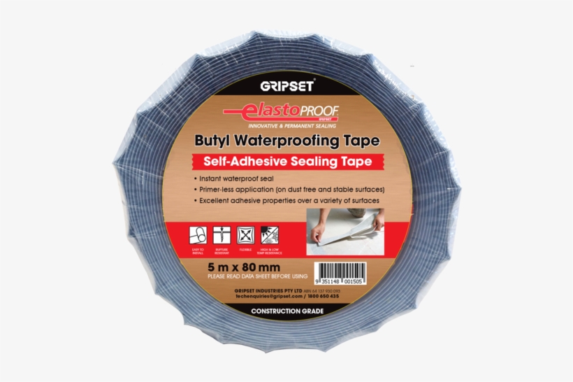 Gripset Elastoproof Butyl Tape 5m - Dicor Bt-1834-1 1/8" X 3/4" X 30' Butyl Tape, transparent png download
