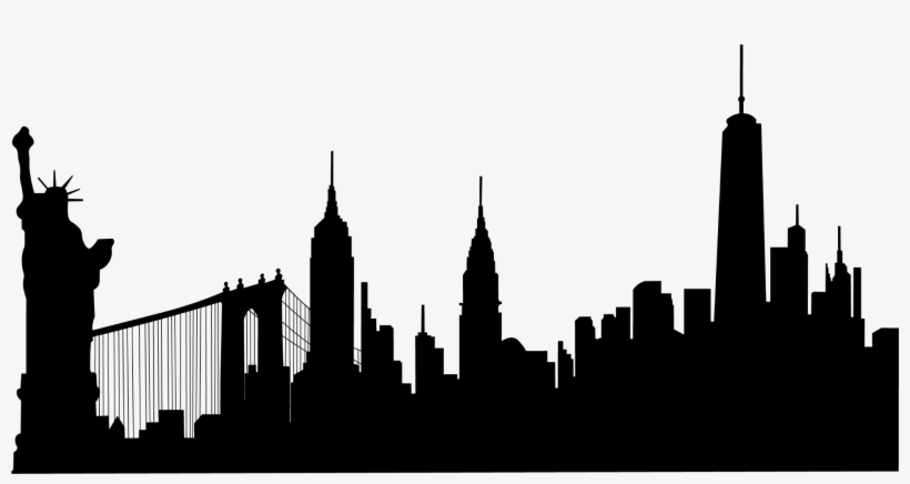 The 19th Annual Penn State Jazz Festival Will Include - New York Skyline Silhouette Png, transparent png download