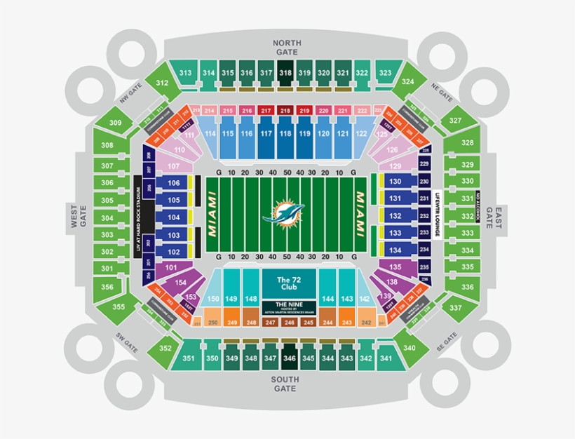 4 Upper Level Tickets 12/2 Buffalo Bills At Miami Dolphins - Hard Rock Stadium, transparent png download
