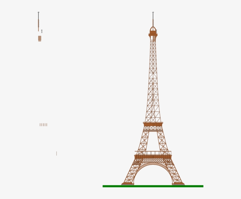 Eiffel Tower Small Drawing, transparent png download
