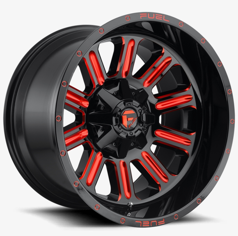 Hardline - D621 - Jeep Wrangler With Fuel Red Hardline Wheels, transparent png download