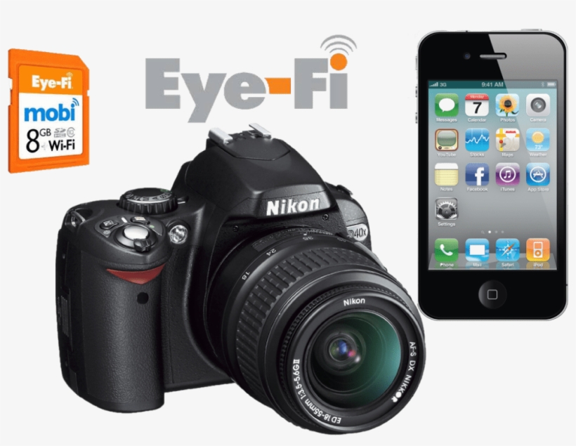 Eye Fi Wireless Sd Cards With Built In Wifi - Nikon Dx40, transparent png download