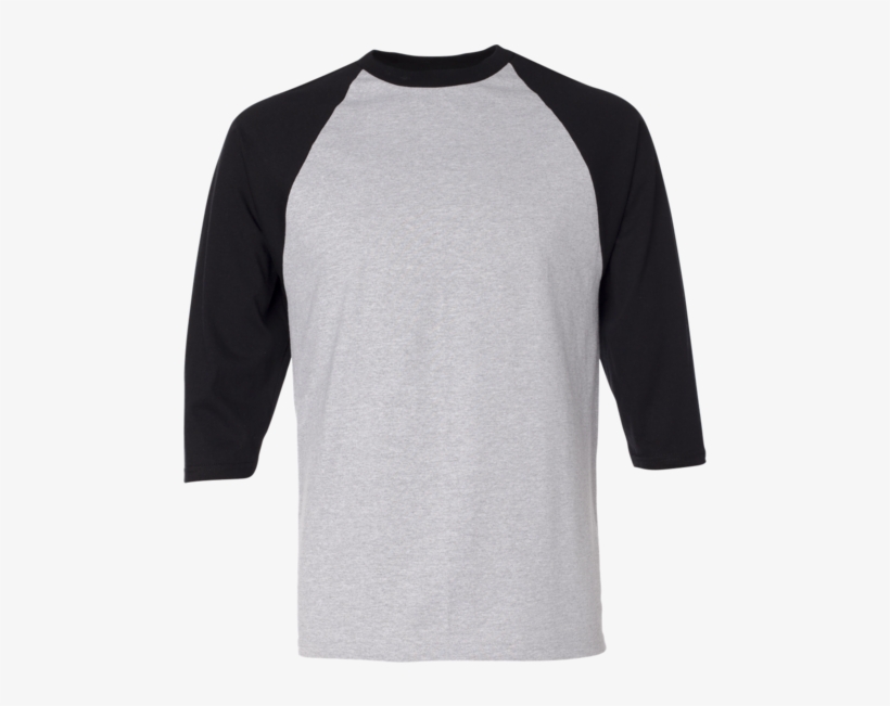 T Shirt Clipart Jaxstorm Realverse Us Black And White - Baseball Shirt Grey Black, transparent png download