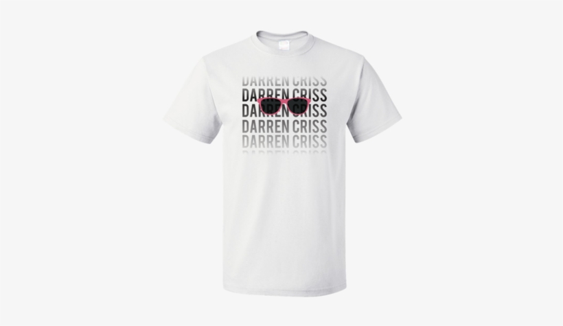 Standard White Darren Criss Fading Name T-shirt - Diversity Shirt, transparent png download