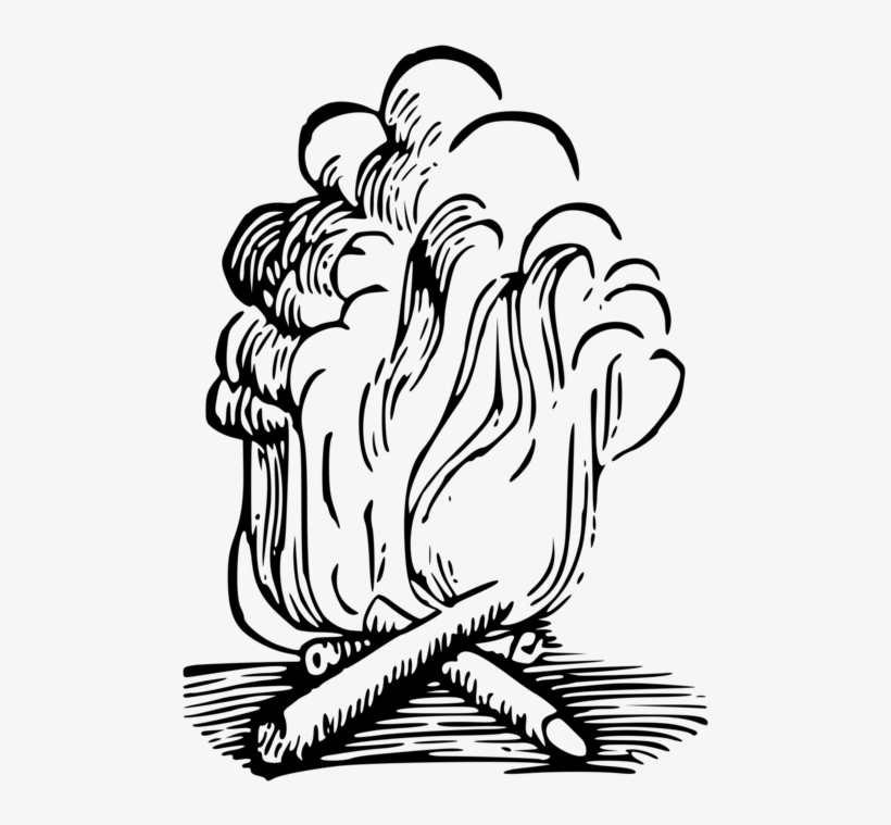 Smoke Computer Icons Campfire Free Commercial Clipart - Smoke Black And White Clip Art, transparent png download