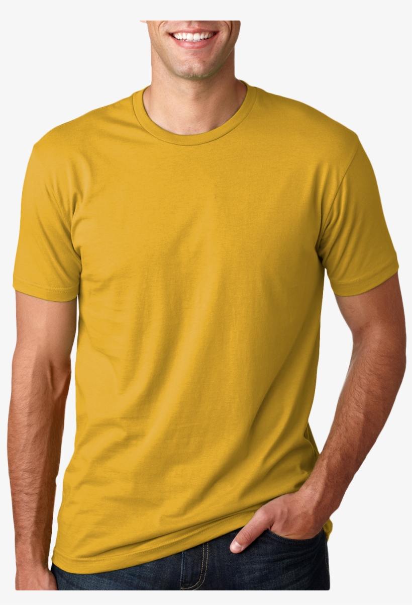 Next Level Men's Cotton Crew Gold, transparent png download