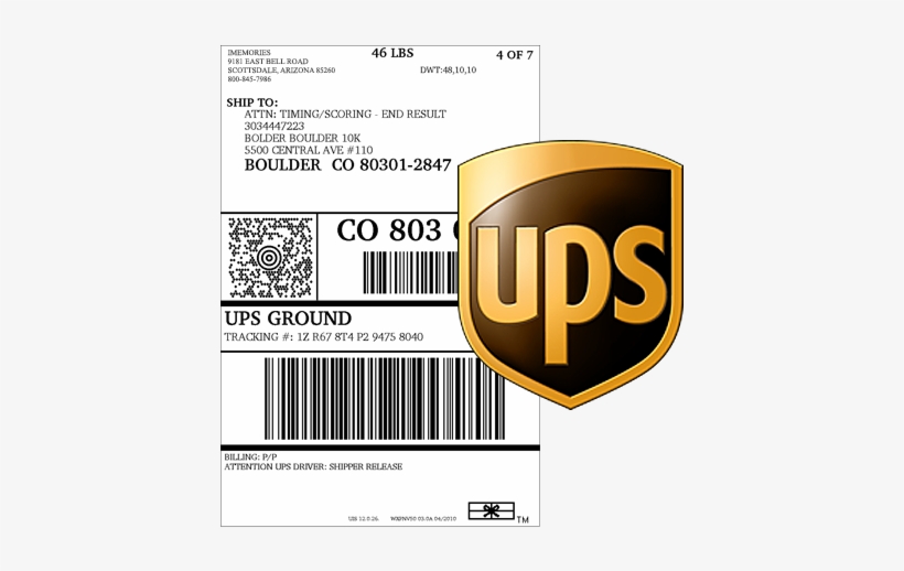Ship Your Box Within The Next Week And We'll Pay For Attention Ups Shipping Label PNG Image