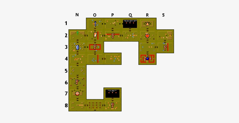 Contents - Legend Of Zelda Nes 6th Dungeon, transparent png download