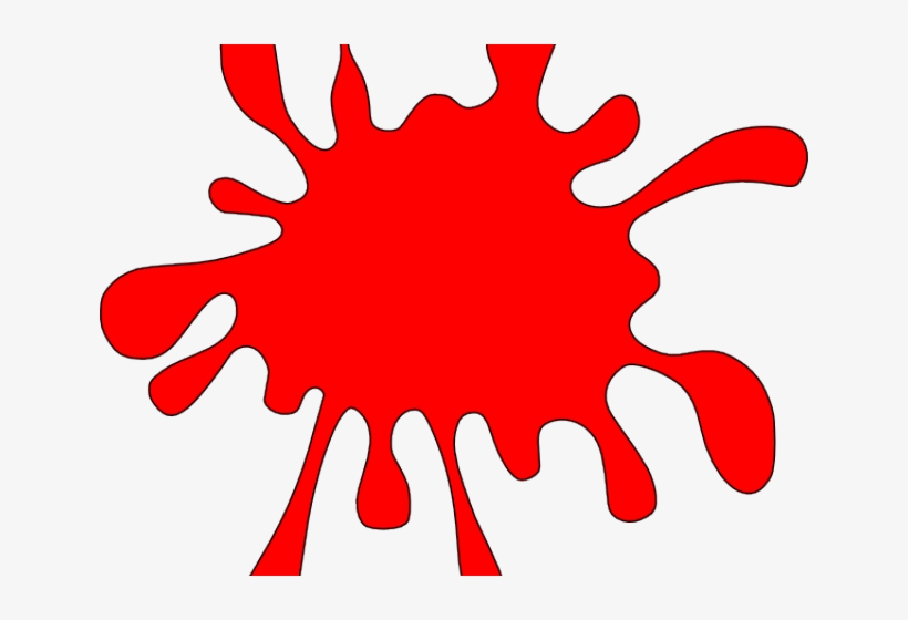 Bloody Cliparts - Orange Paint Splatter Clipart, transparent png download