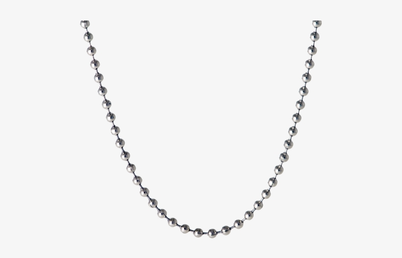 24" Stainless Steel Ball Chain - Ball Chain Necklace Png, transparent png download