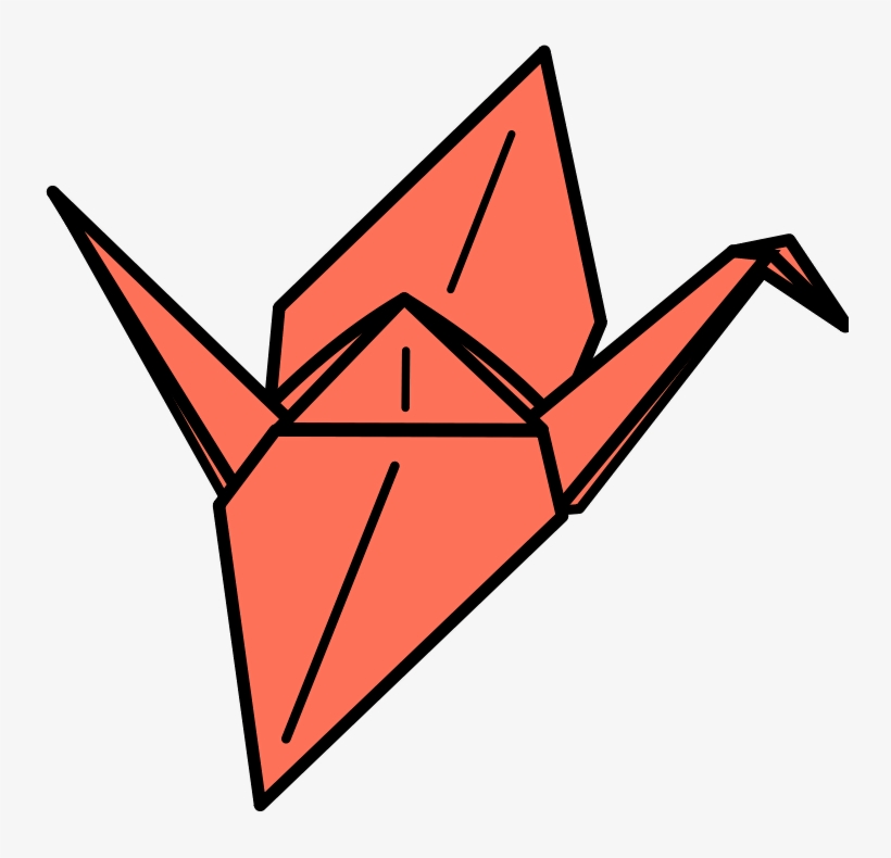Crane - Origami Crane Clip Art, transparent png download