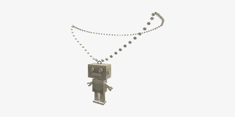 Robot Necklace - Robot, transparent png download