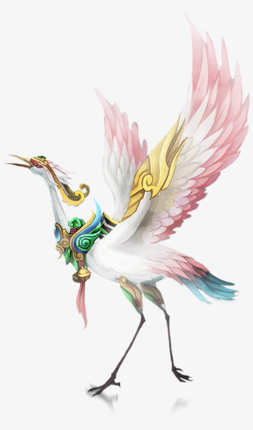 Hand Painted Color Crane Transparent Decorative - Portable Network Graphics, transparent png download