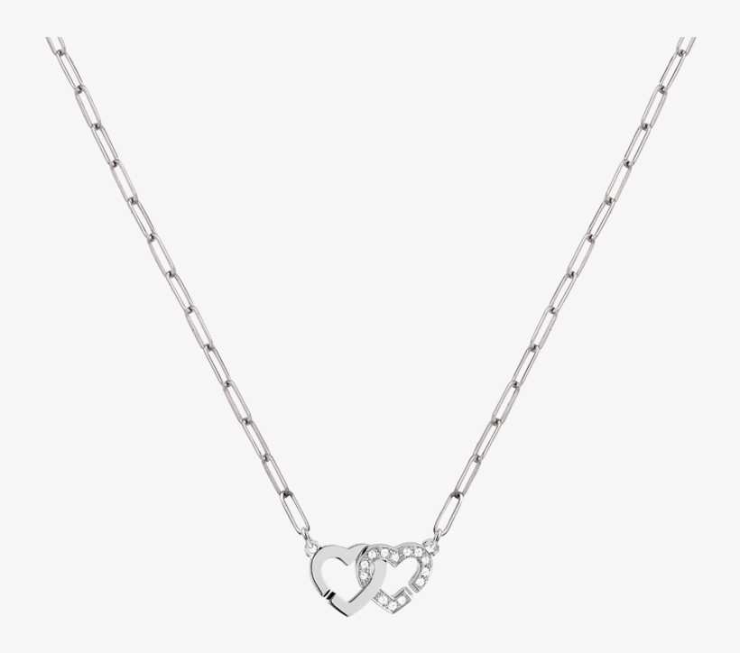 Double Cœurs R9 Chain Necklace - Gold, transparent png download