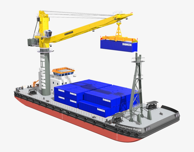 All Damen Pontoons And Barges Incorporate The Most - Damen Crane Barge 6324, transparent png download