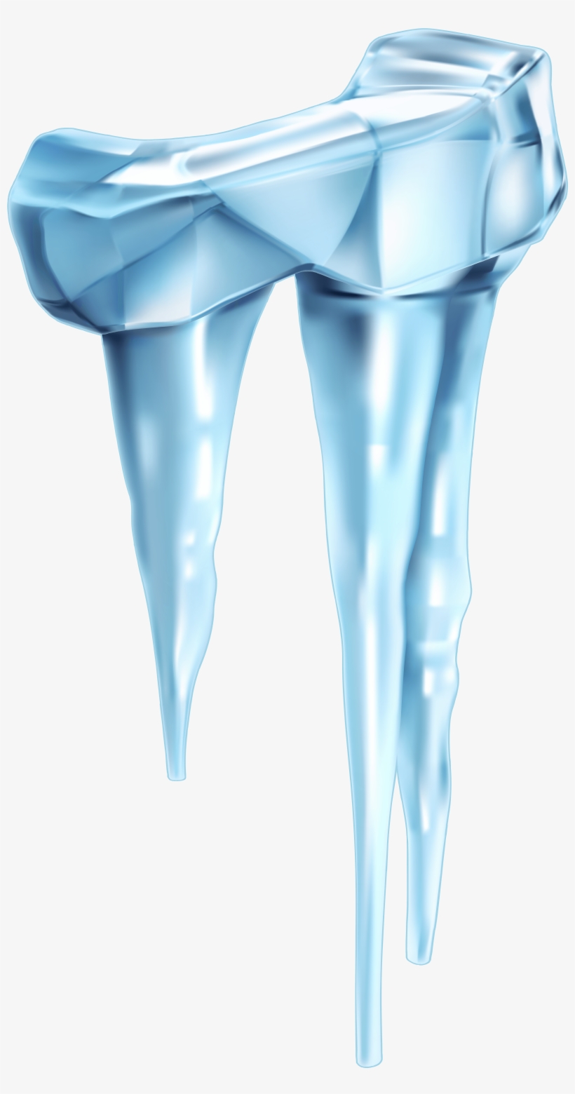 Blue Icicle Cliparts - Icicle Png, transparent png download