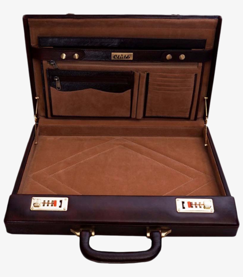 Leather Briefcase Png Transparent Image - Briefcase Transparent, transparent png download