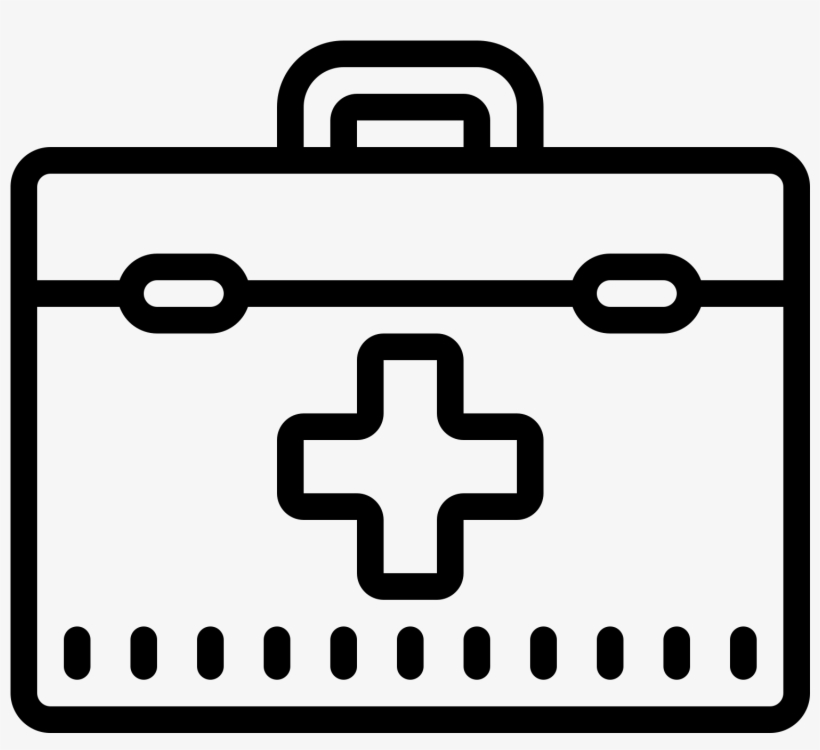 Doctors Bag Icon - First Aid Kit Icon Png, transparent png download