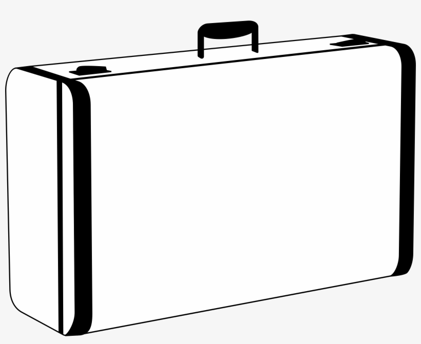 Jpg Royalty Free Stock Collection Of Suitcase High - Suitcase Black And White, transparent png download