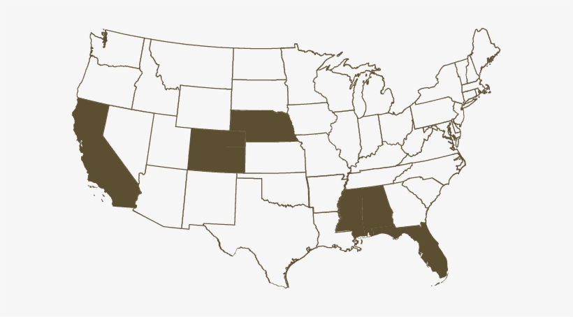 A Graphic Of The United States With California, Colorado, - Best Of U.s. Soul - Various, transparent png download