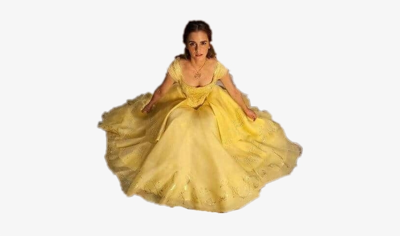 Emma Watson Belle Beautyand The Beast Disney Yellow Beauty And The Beast Png Image Transparent Png Free Download On Seekpng