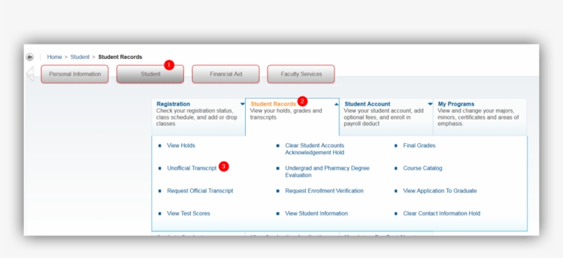 Unofficial Transcript Transcripts Students Home, transparent png download