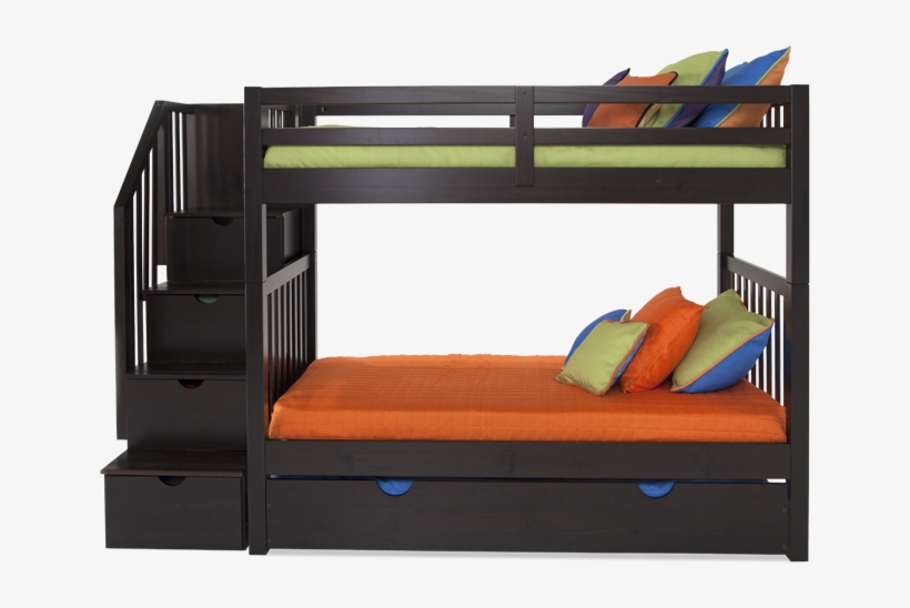 Keystone Stairway Bunk Bed With Storage/trundle Unit, transparent png download