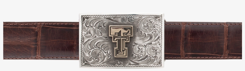 Texas Tech University Gold And Silver 1" Trophy Buckle, transparent png download
