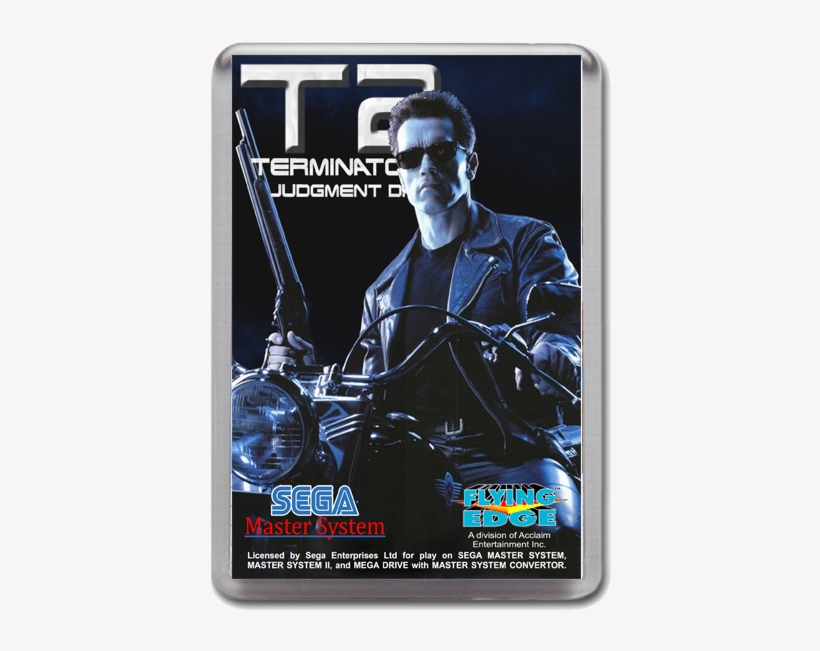 T2 Sega Master System Game Inspired Fridge Magnet, transparent png download