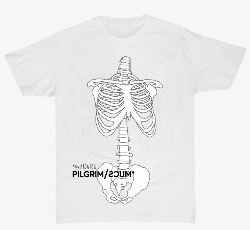 Image Of Pilgrim/scum® Ribcage Tee, transparent png download