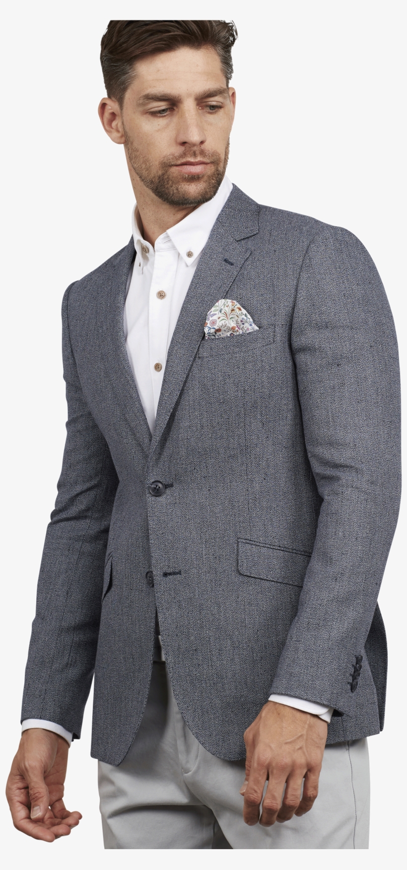 Get The Waymouth Texture Blazer In Charcoal Online, transparent png download