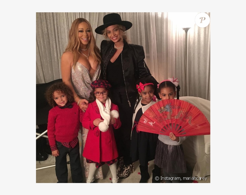 Mariah Carey Et Ses Jumeaux Monroe Et Moroccan Posent, transparent png download