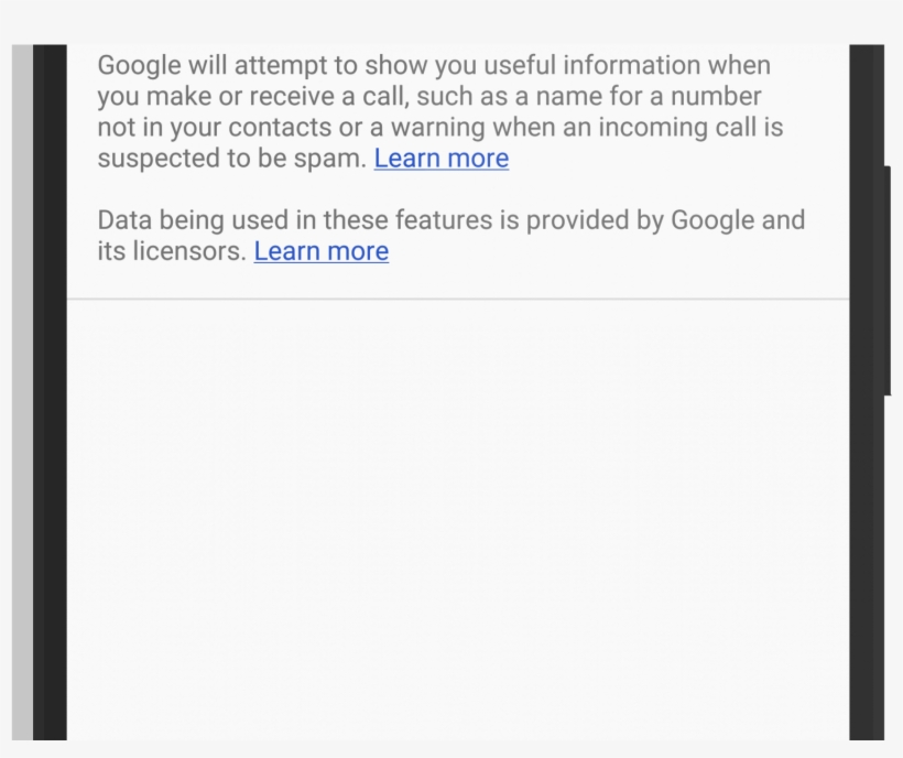 Spam Call Filtering To Voicemail In Google Phone, transparent png download