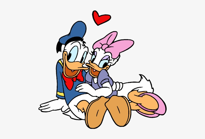 Clip Arts Related To - Donald And Daisy Valentines, transparent png download