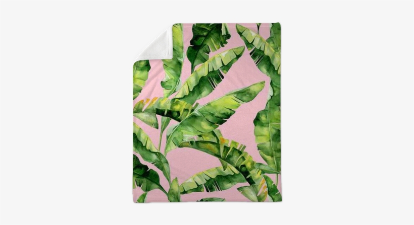 Seamless Watercolor Illustration Of Tropical Leaves, - Dense Jungle Round Mouse Pad Customized Non Slip Rubber, transparent png download