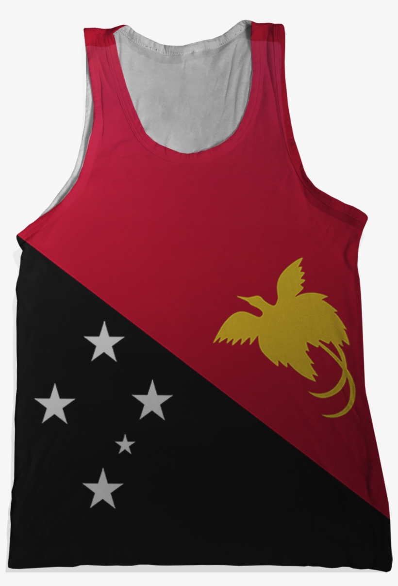 Papua New Guinea Flag Tank Top - Papua New Guinea Flag Png, transparent png download