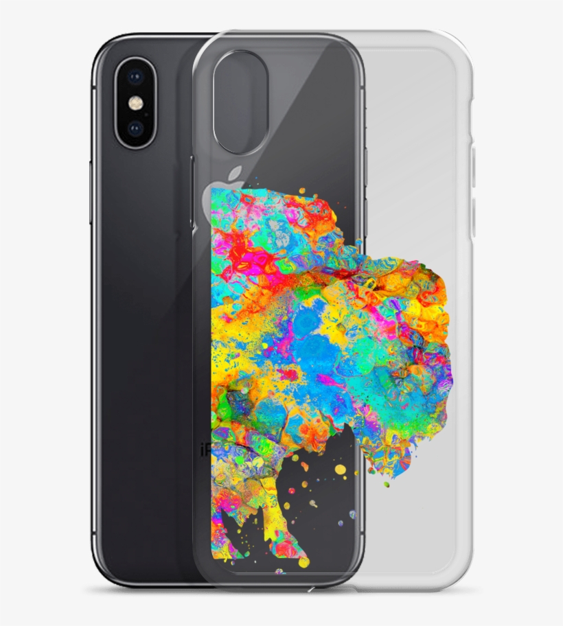 Watercolor Buffalo Clear Iphone Case - Iphone, transparent png download
