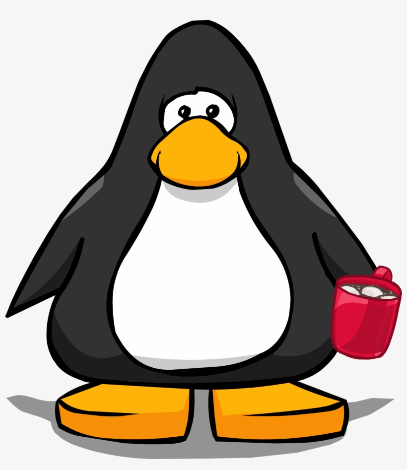 Hot Chocolate On Player Card - Penguin In Flip Flops, transparent png download