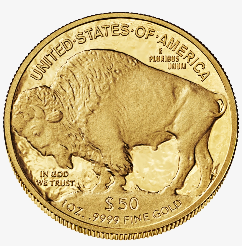 Buffalo $50 Reverse - American Buffalo Coin, transparent png download