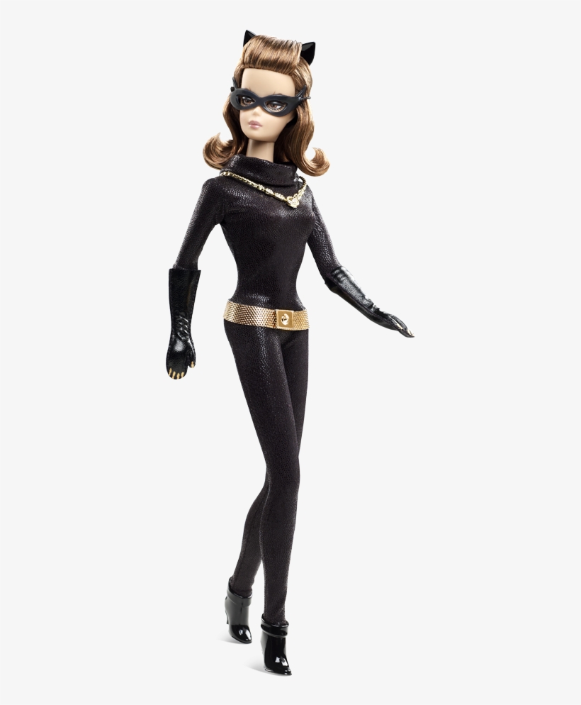 Mattel Unveils 1966 'batman' Tv Series Ken And Barbie - Catwoman Barbie, transparent png download