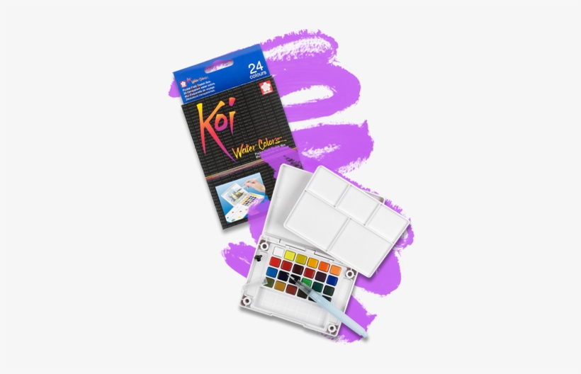 Sakura Koi Watercolors - Sakura Xncw-24n, 24 Assorted Watercolors Field Sketch, transparent png download