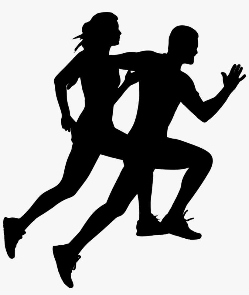 Running - Silhouette, transparent png download