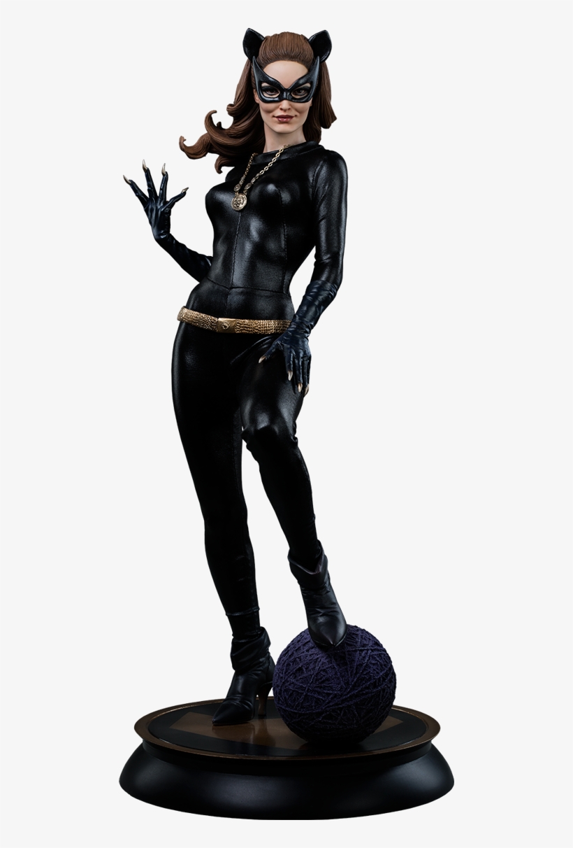 Dc Comics Catwoman Premium Format Figure By Sideshow - Catwoman 1966 Sideshow Premium Format Figure, transparent png download