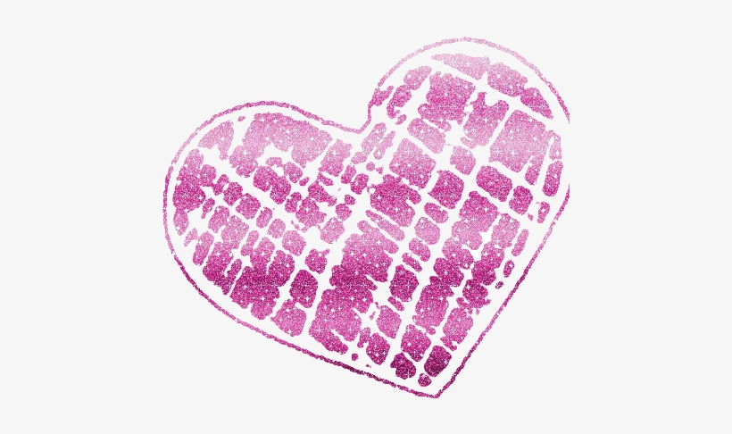Hearts Clipart Pink Sparkle - Glitter Heart Png, transparent png download
