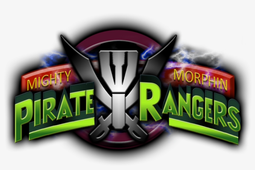Mighty Morphin Pirate Rangers Logo By Joeshiba-d6cabyp - Graphic Design, transparent png download