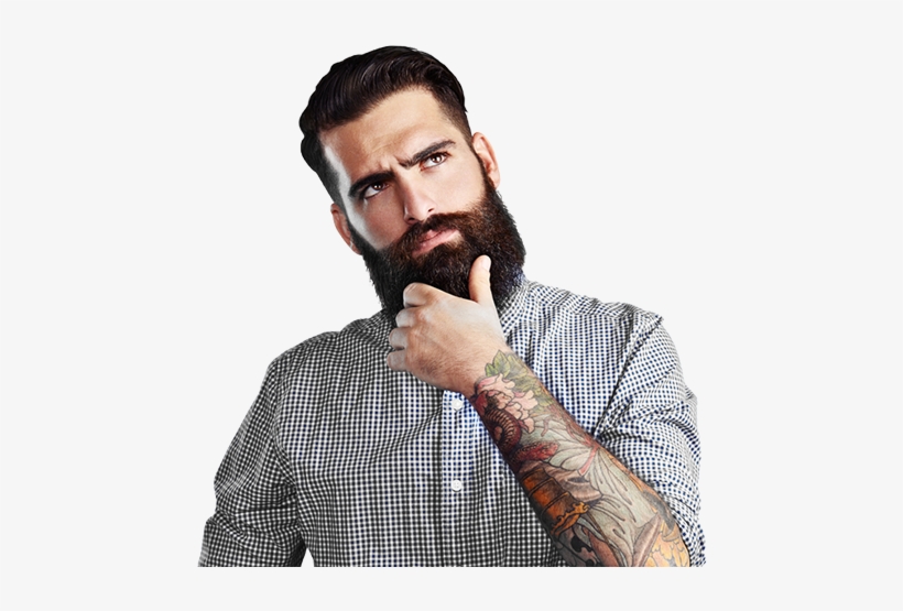 Download Slider Beard Guy Tattoos Ja Oder Nein Transparent PNG